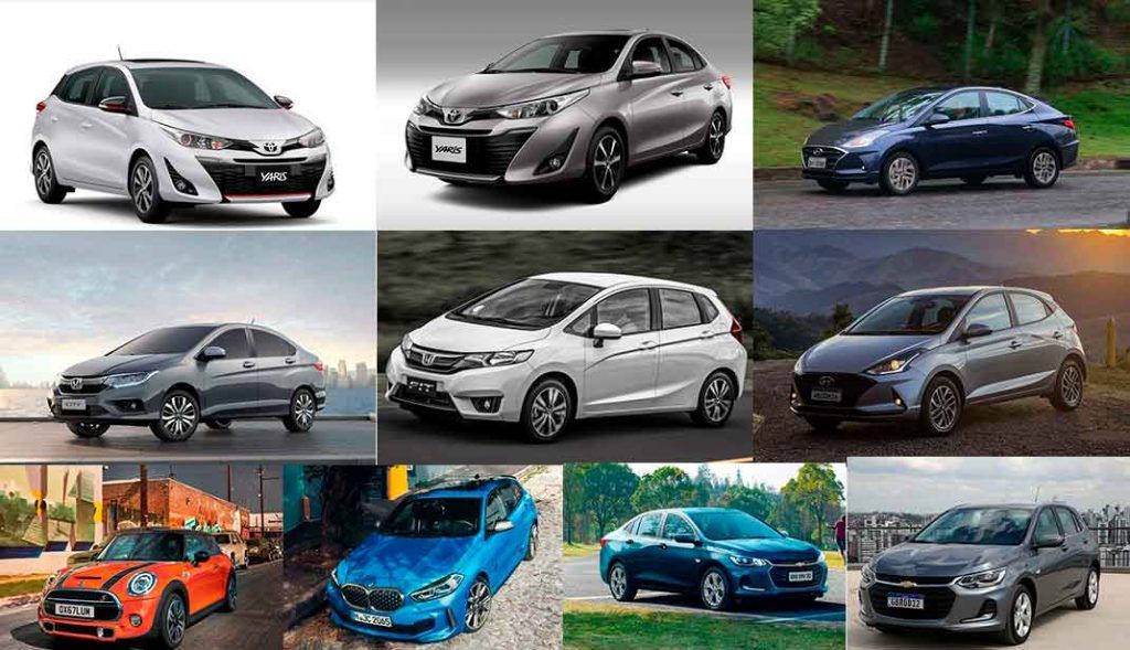 10 carros automticos - mais econmicos segundo o Inmetro.