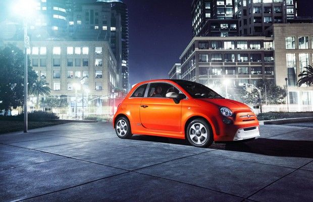 Fiat revela imagens do 500E - Versão elétrica do compacto será apresentada