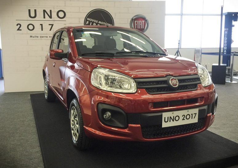 Fiat Uno 2017 estreia novos motores Firefly. - direo eltrica e ESP - veja preos.