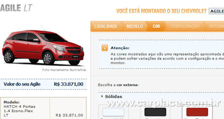 Carros na Web, Chevrolet AGILE